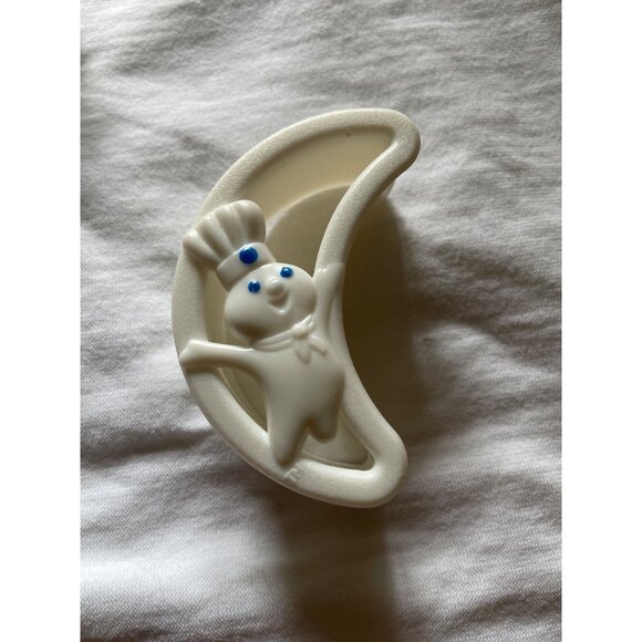 Pillsbury Doughboy Cookie Cutters Set Of 4 Shapes Heart Moon Star Diamond White - Picture 3 of 6